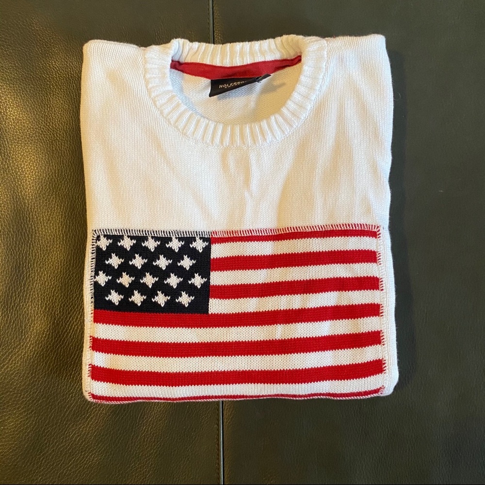 Holebrook Sweden USA Flag crewneck sweater